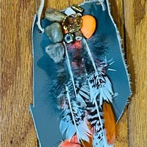 Handcrafted Feather Wall Hanging